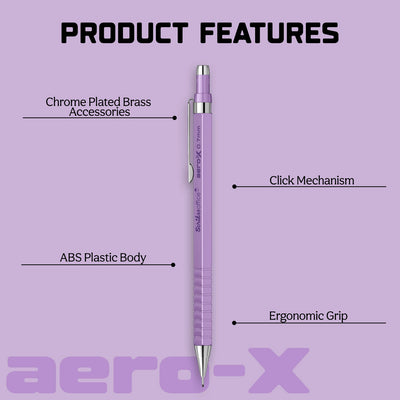 Scrikss | Aero-X | Mechanical Pencil | 0.7mm | Purple