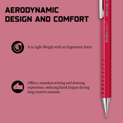 Scrikss | Aero-X | Mechanical Pencil | 0.7mm | Red