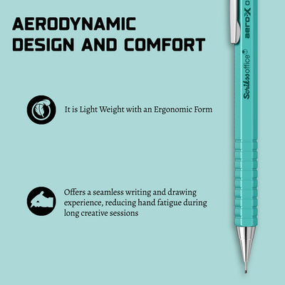Scrikss | Aero-X | Mechanical Pencil | 0.7mm | Turquoise