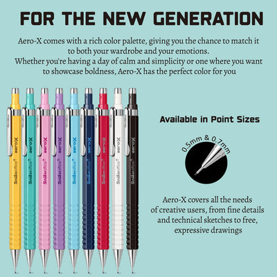 Scrikss | Aero-X | Mechanical Pencil | 0.7mm | Turquoise