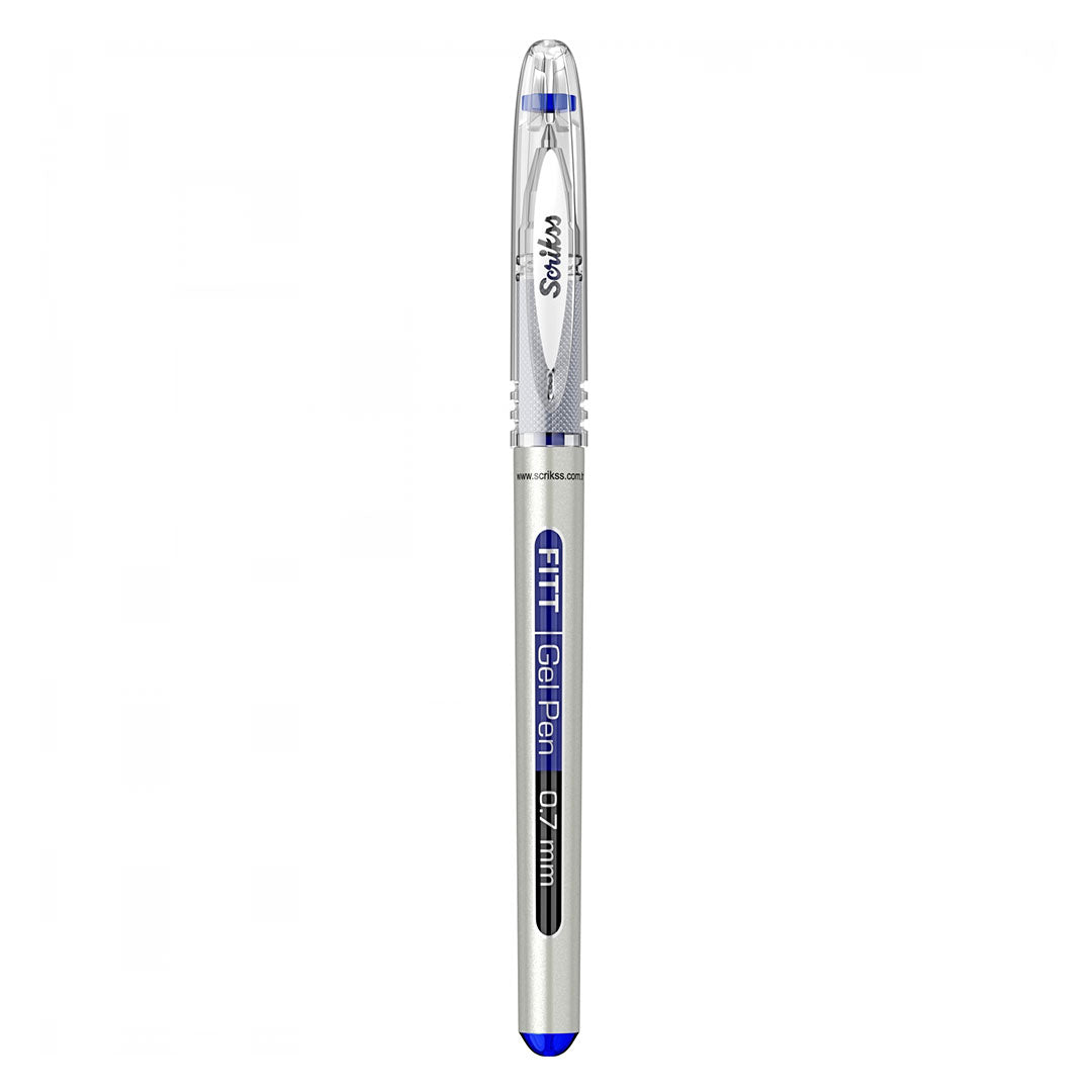 Scrikss | Fitt Gel Pen | Rollerball Pen 0.7 | Box Of 12 | Blue