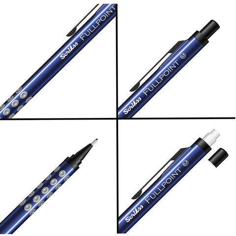 Scrikss | Full Point | Black Edition 0.7mm | Mechanical Pencil | Dark Blue