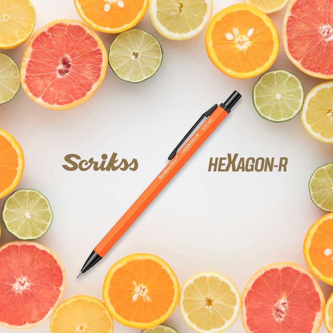 Scrikss Hexagon-R 0.5mm Mechanical Pencil - Orange