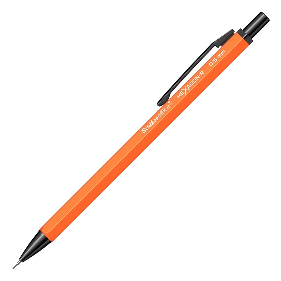 Scrikss Hexagon-R 0.5mm Mechanical Pencil - Orange