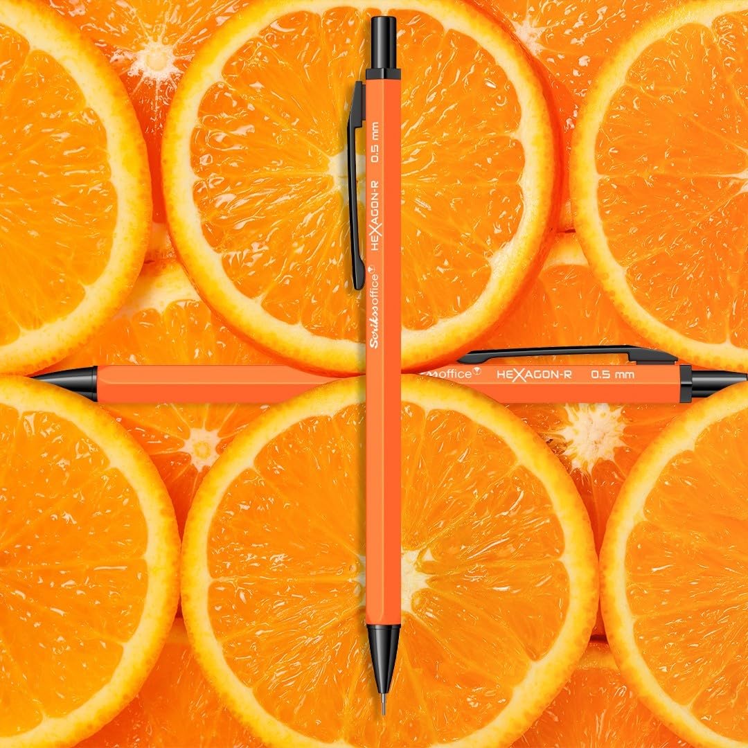 Scrikss Hexagon-R 0.5mm Mechanical Pencil - Orange