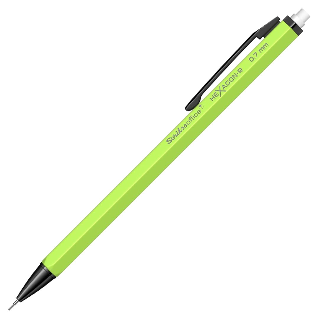 Scrikss | Hexagon-R | Mechanical Pencil | 0.7mm | Neon Green