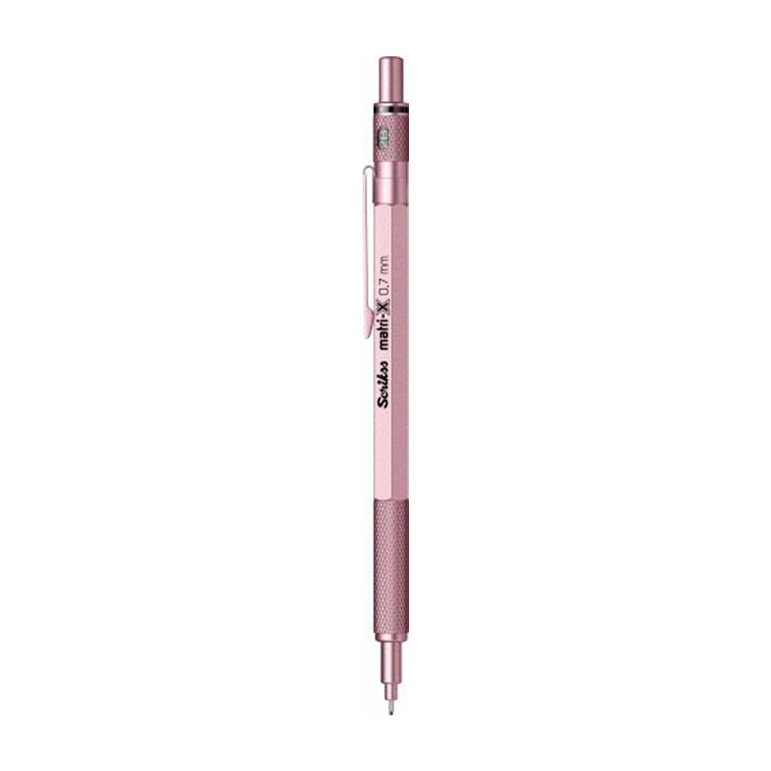 Scrikss | Matri - X | Mechanical Pencil | Metallic Light Pink | 0.7mm - penpencilink