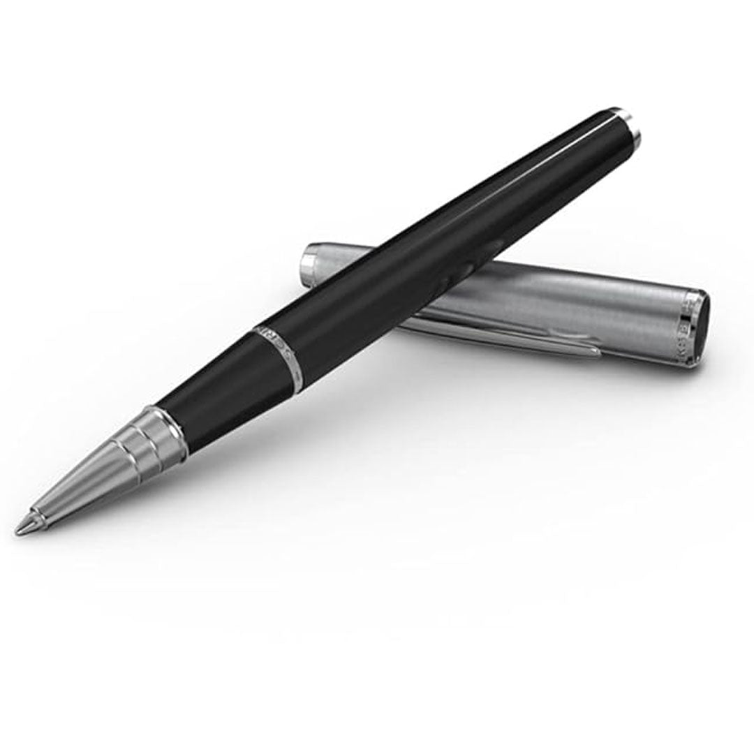 Scrikss | Metropolis | 800 Series | Roller Ball Pen | Brass Body | Chrome Plated Black