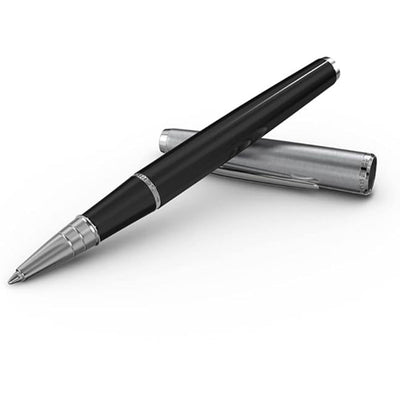 Scrikss | Metropolis | 800 Series | Roller Ball Pen | Brass Body | Chrome Plated Black