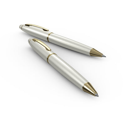 Scrikss | Noble 35 | Ballpoint Pen | Pearl White-GT