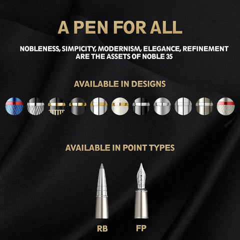 Scrikss |  Noble 35 | Roller Ball Point Pen | Matte Titanium