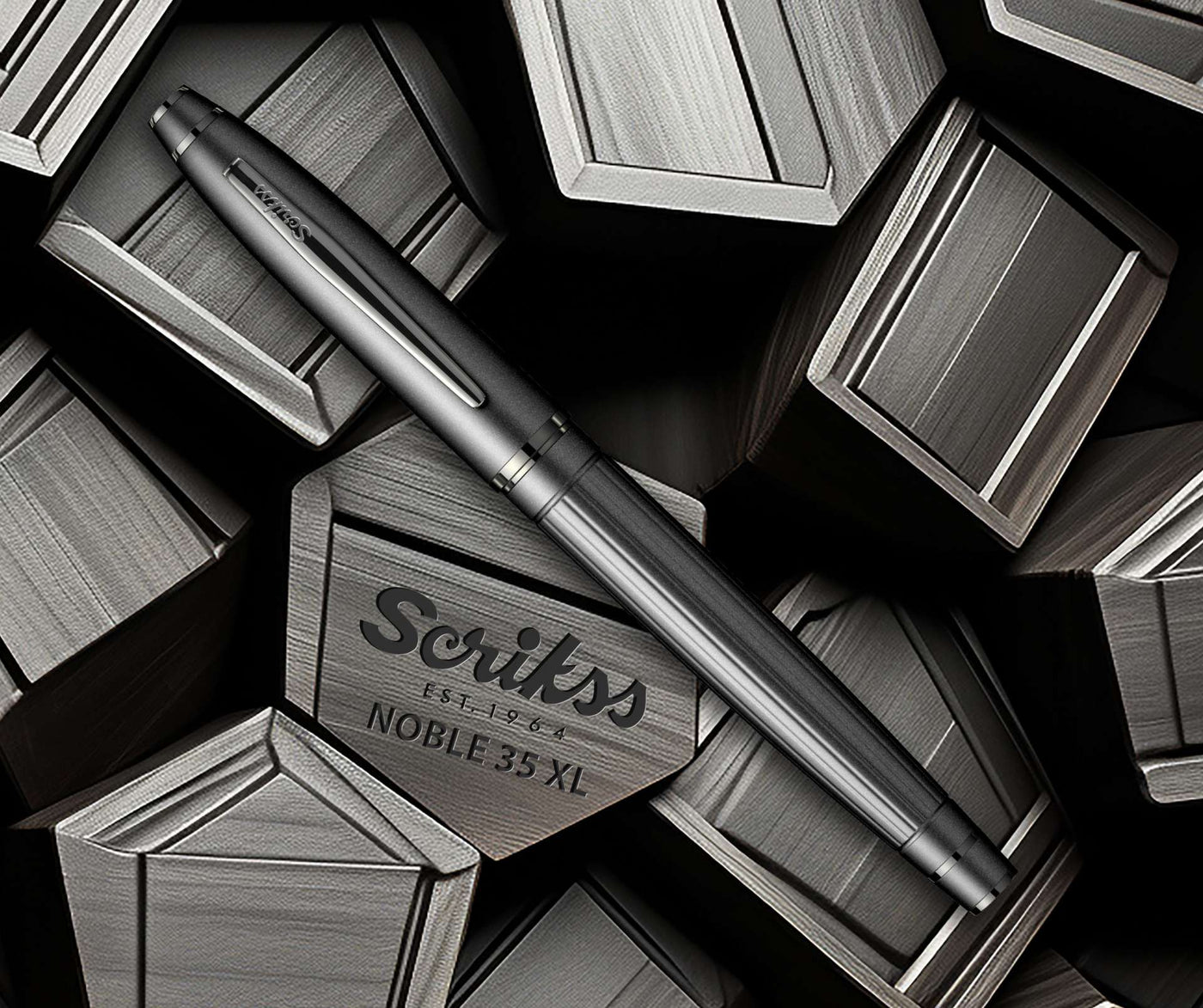 Scrikss | Noble | Fountain Pen | 350 | Anthracite | Medium Nib