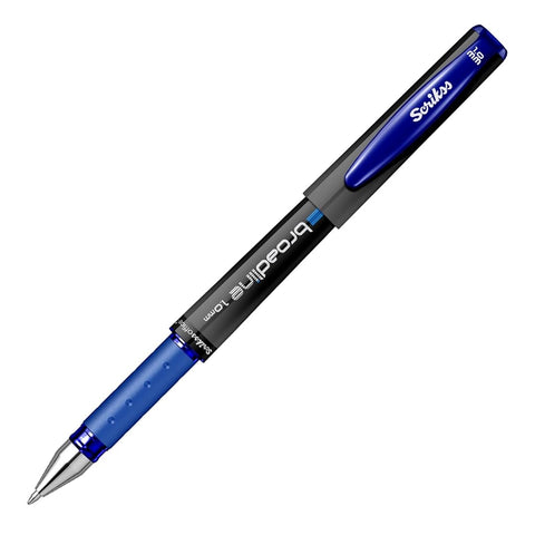 Scrikss | Office Broadline | 0.1mm | Gel Pen | Blue | Pack Of 12