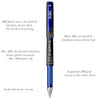 Scrikss | Office Broadline | 0.1mm | Gel Pen | Blue | Pack Of 12