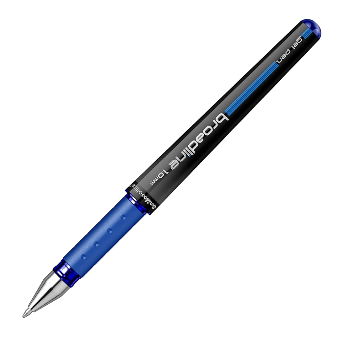 Scrikss | Office Broadline | 0.1mm | Gel Pen | Blue | Pack Of 12