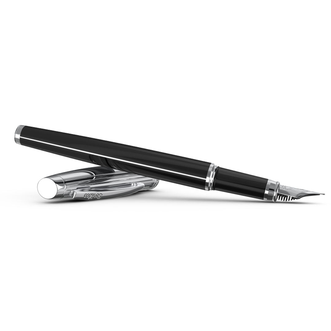 Scrikss | Oscar-39 | Fountain Pen | Black Chrome