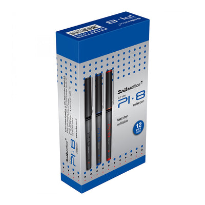 Scrikss | PI-8 | Rollerball Ink Pen 0.7mm | Box Of 12 | Blue