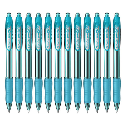 Scrikss | Proxi Series | Ball Point Pen | 12 Mint Sky Blue Barrel