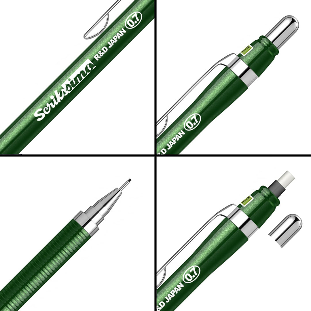 Scrikss | Simo | Mechanical Pencil | 0.7MM | Green