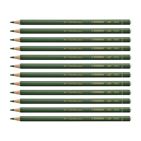 Stabilo | All Graphite Pencil | 12 Count Pack Of 1 | Green