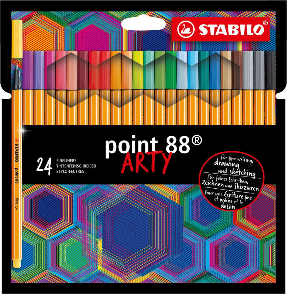 Stabilo | Arty | Point 88 | Fineliner | Wallet of 24