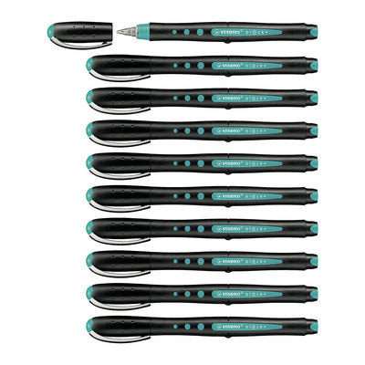 Stabilo | Bl@ck | Fine Tip | Turquoise | Pack Of 10