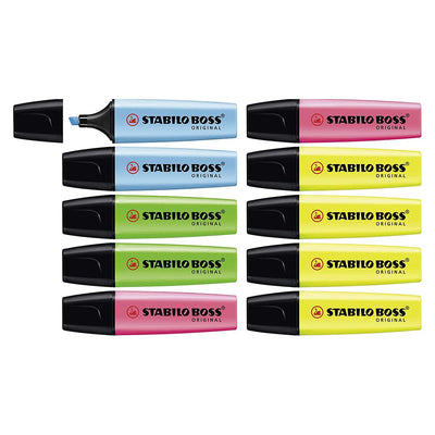 Stabilo | Boss | Highlighter | Pack Of 10 Colors