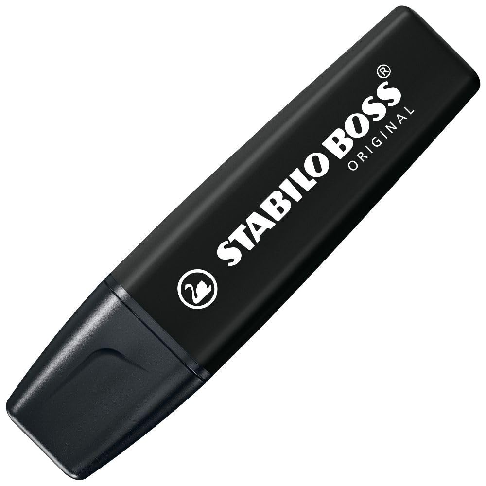 Stabilo | Boss Highlighter Pen | Black | 1 Piece - penpencilink