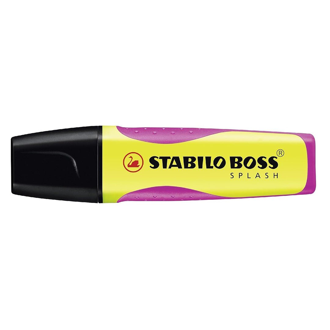 Stabilo | Boss Highlighter Pen| Splash Series | Fluorescent Yellow | 1 Piece - penpencilink