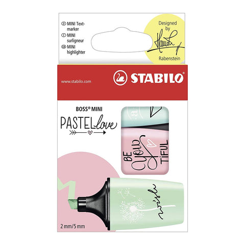 Stabilo | Boss | Mini Pastellove | Wallet With Turqouise-Mint-Pink Colors