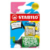 Stabilo | Boss | Mini Snooze One | Highlighter Pen | Pack of 3 | Blue, Yellow, Green