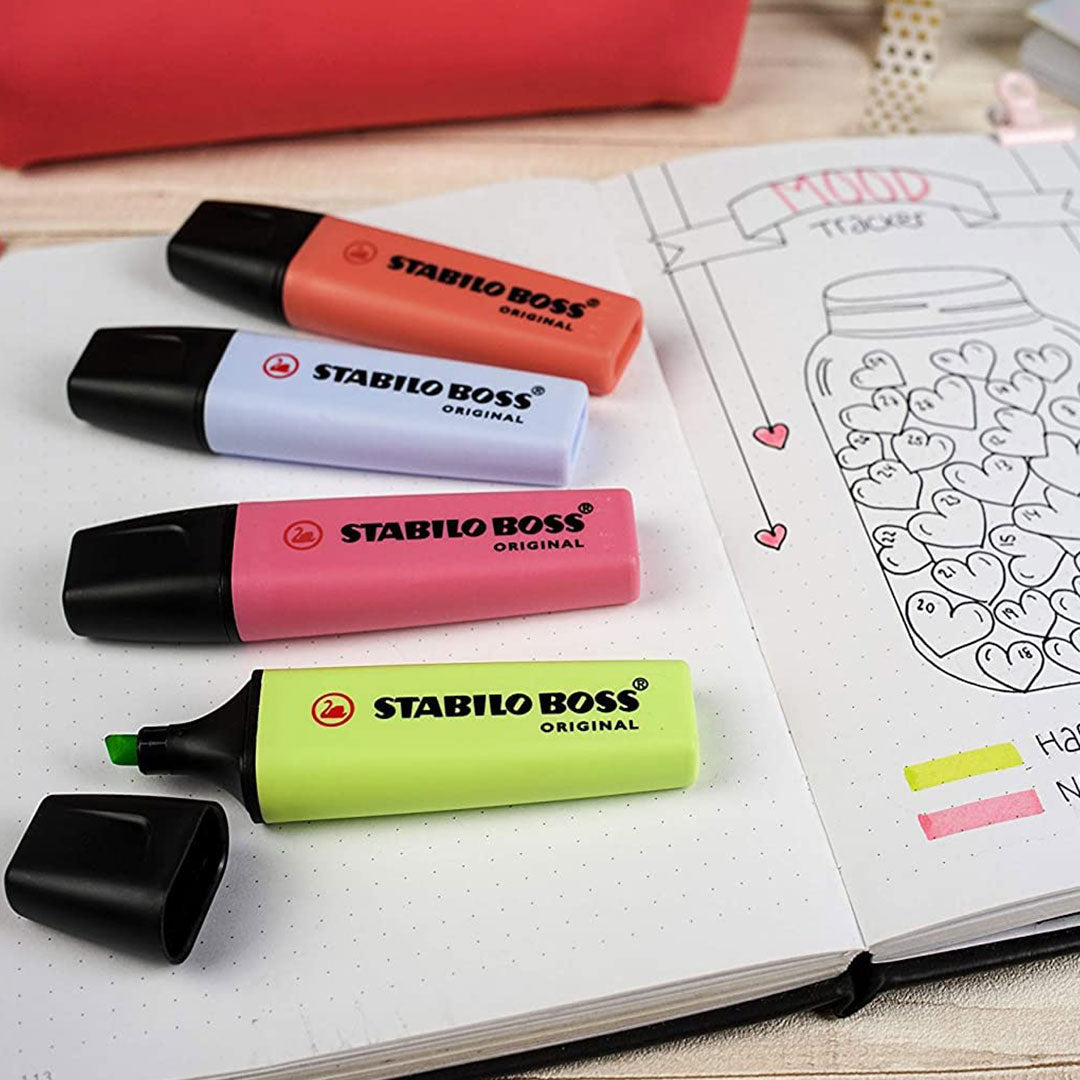 Stabilo | Boss Pastel | Corel Red | Pack Of 10