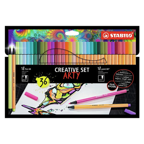 Stabilo | Arty | Creative Set 36 pcs | 18 Point 88 + 18 Pen 68