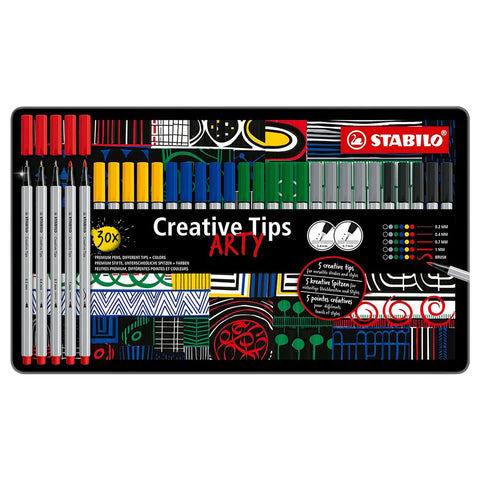 Stabilo | Arty | Multi Liner Set | Creative Tips | 30 pc