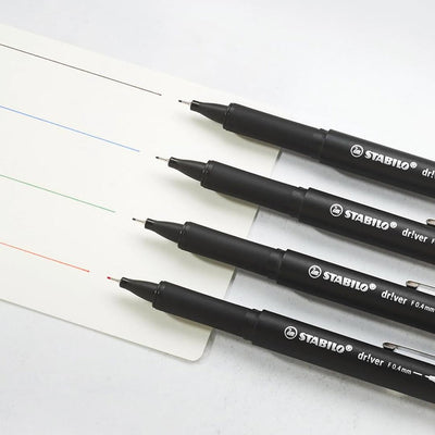 Stabilo | dr!ver Series | Premium Fineliner | 0.4mm | Fine | Pack of 1 | Blue