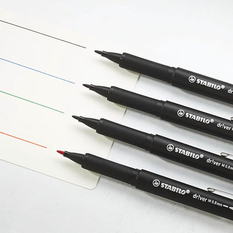 Stabilo | dr!ver Series | Premium Fineliner | 0.8mm | Fine | Black