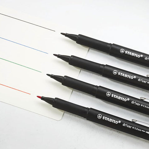 Stabilo | dr!ver Series | Premium Fineliner | 0.8mm | Fine | Red