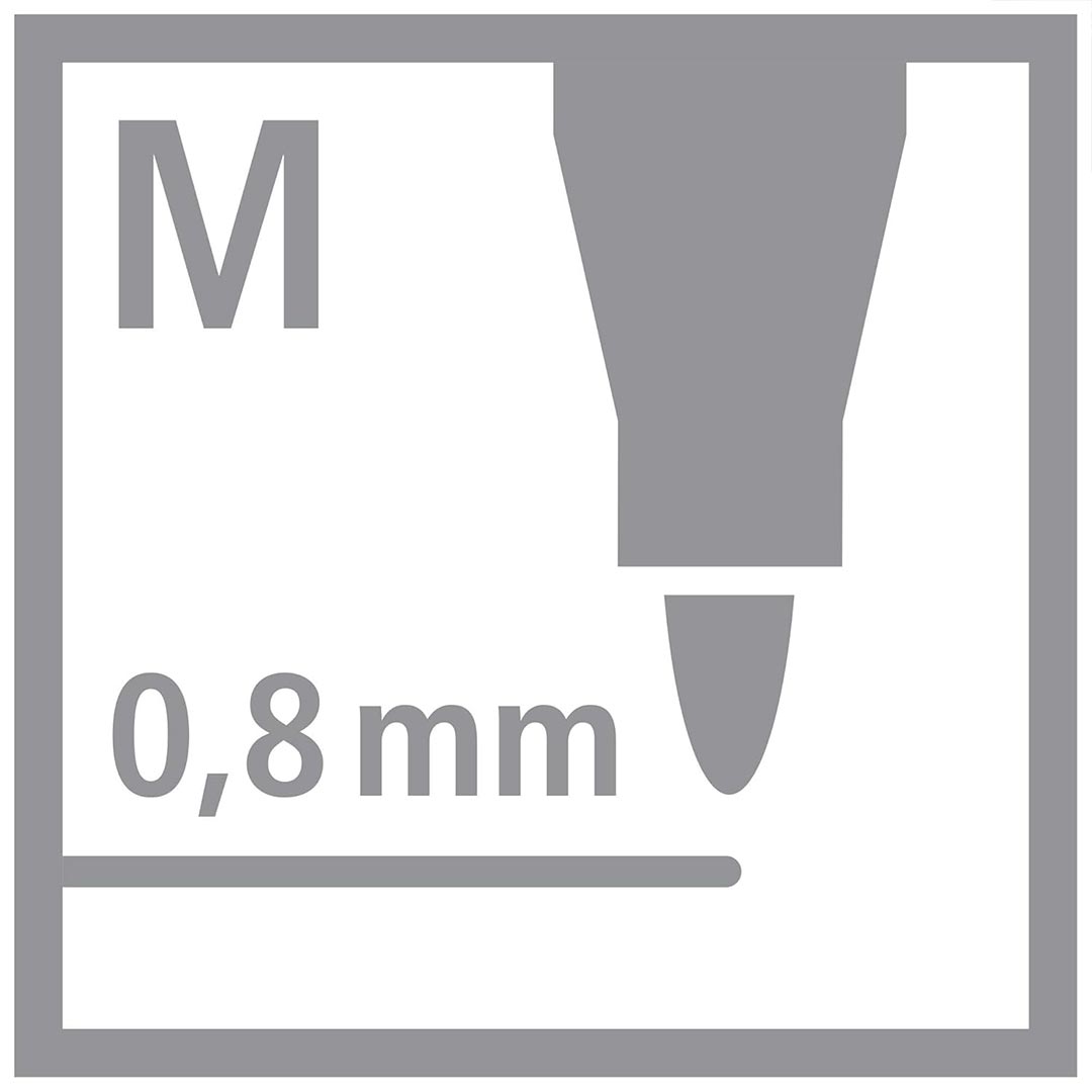 Stabilo | dr!ver Series | Premium Fineliner & Felt Tip | Pack of 4 | 0.8 MM | Black, Blue, Green, Red