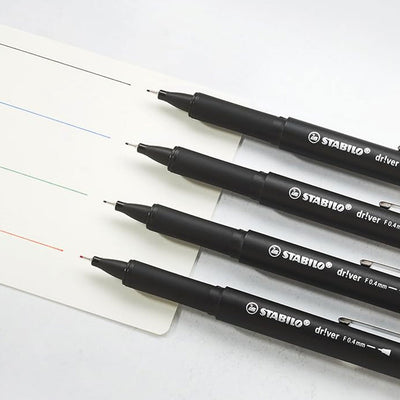 Stabilo | dr!ver Series | Premium Fineliner | Pack of 5 | Blue