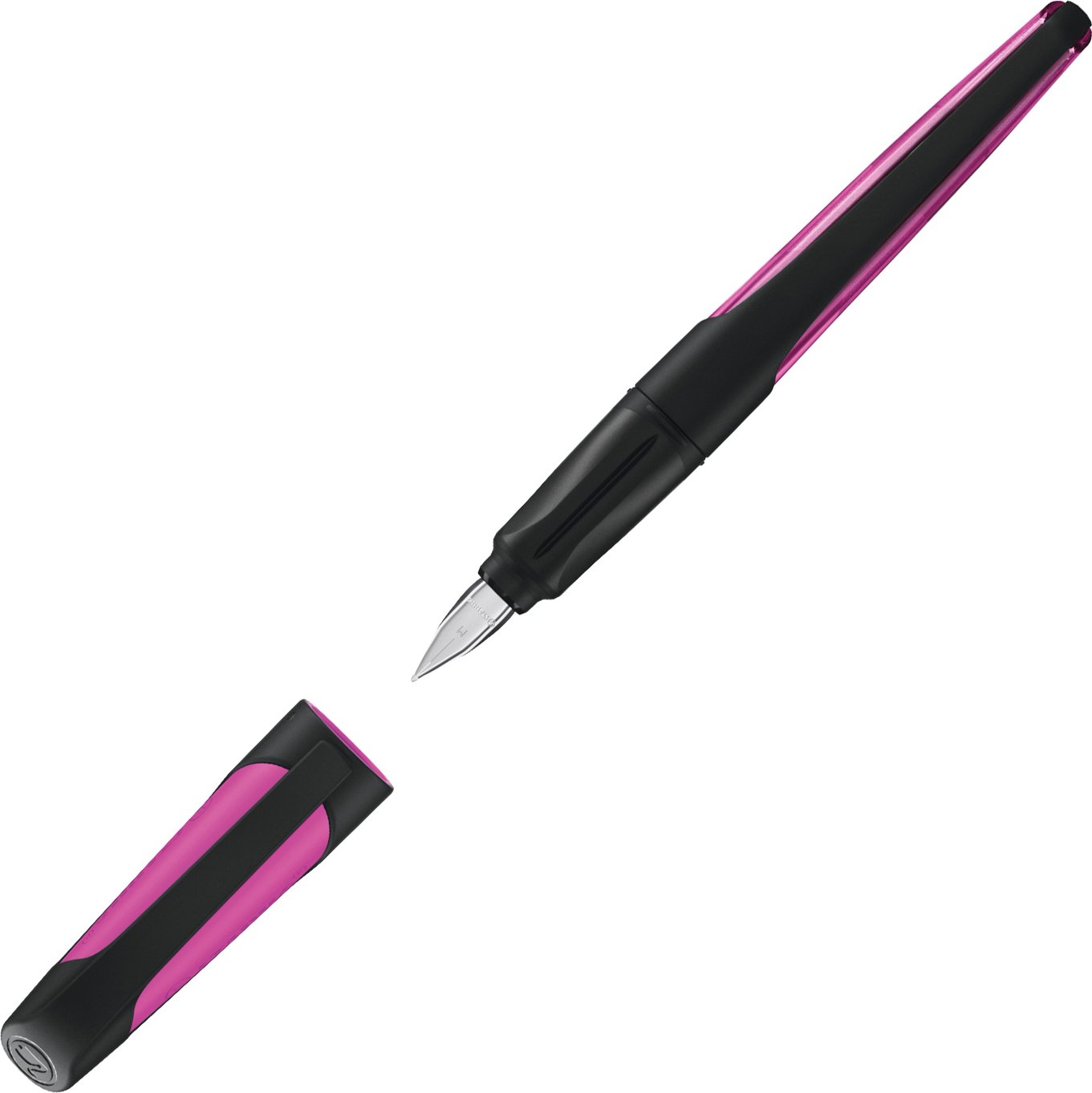 Stabilo | Easy Buddy | Fountain Pen | black-Magenta | Medium nib