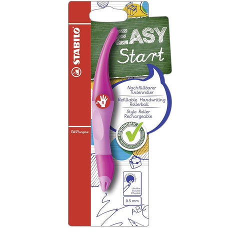 Stabilo | Easy Original | Pastel | Roller Ball Pen | Right Handed | Light & Dark Pink | Pack of 1
