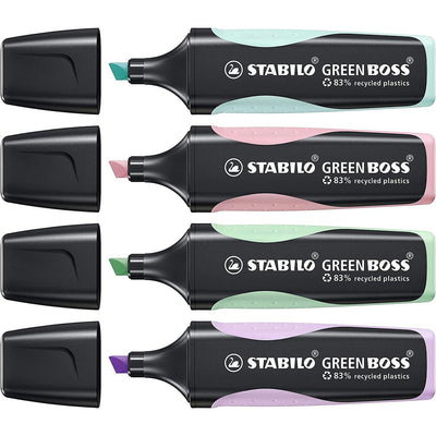 Stabilo | Green Boss | Eco-Friendly | Highlighter Pen | Pack of 4