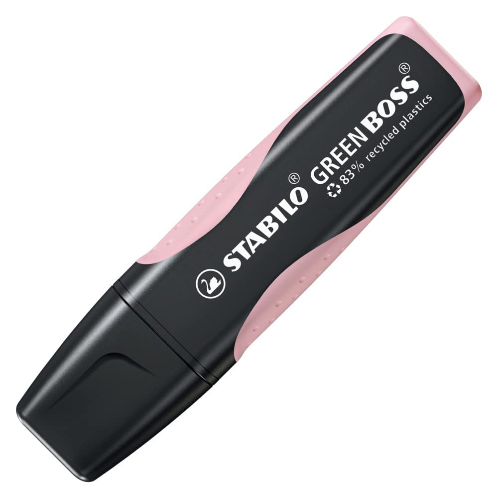 Stabilo | Green Boss Highlighter Pen | Pastel Pink Blush | 1 Piece - penpencilink