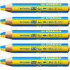 Stabilo | Multi-Talented Pencil | Woody 3 In 1 Duo | Yellow/Cyan | Pack of 5