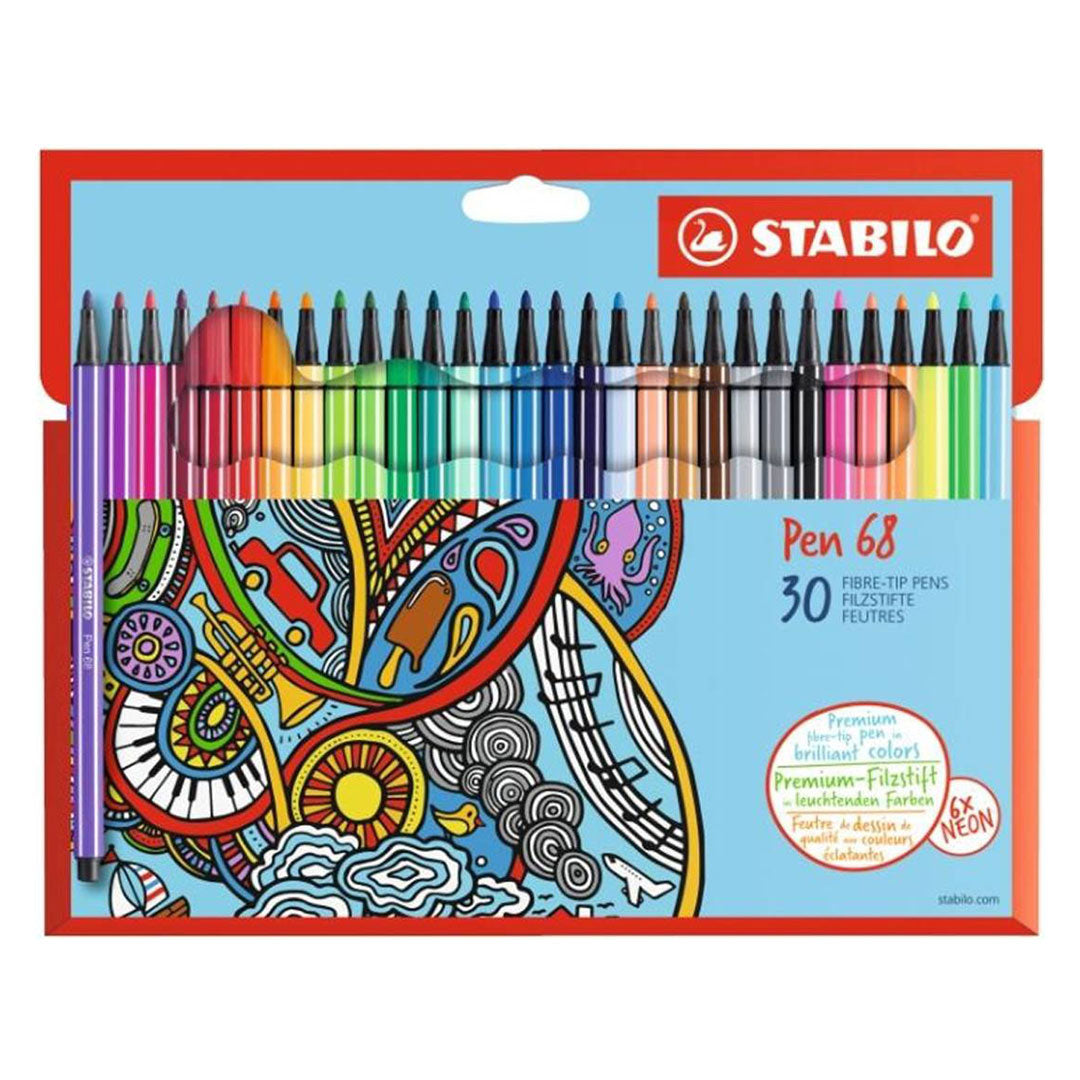 Stabilo | Pen 68 | Cardboard | Pack of 30