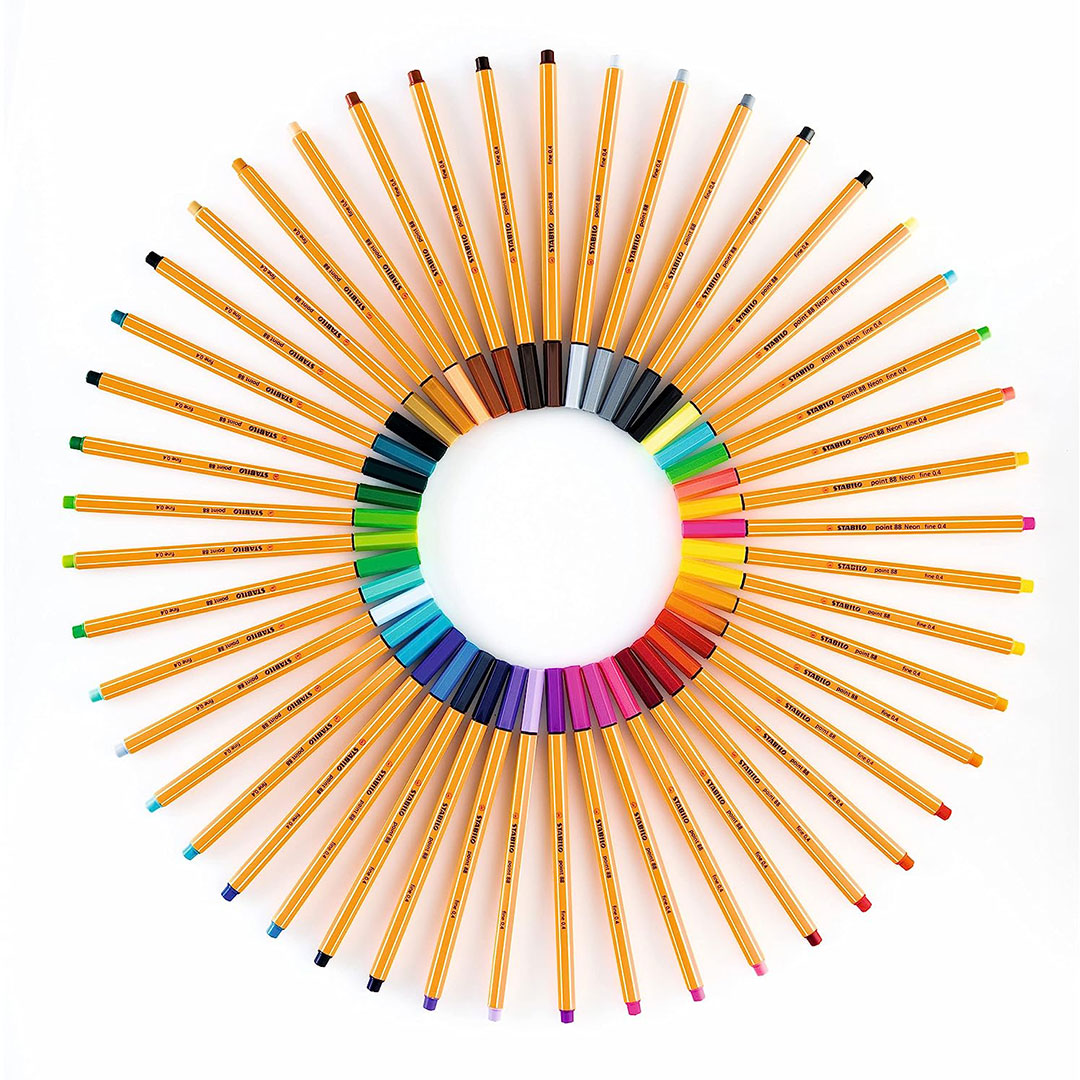 Stabilo | Point 88 | Fineliner | Assorted Colors | Pack Of 10