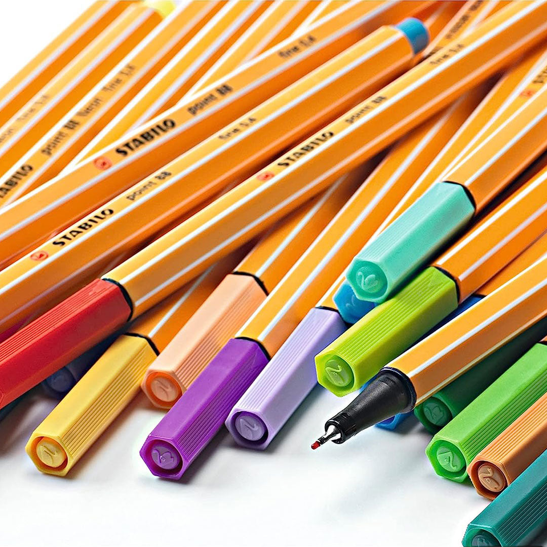 Stabilo | Point 88 | Fineliner | Multiple Colors | Pack Of 30