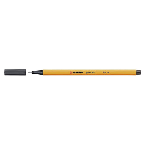 Stabilo | Point 88 | Fineliner | Deep Cold Grey | Pack Of 10