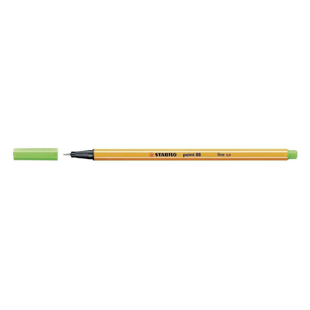 Stabilo | Point 88 | Fineliner | Light Green | Pack Of 10