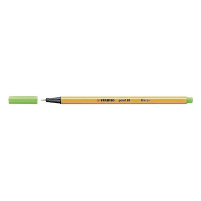 Stabilo | Point 88 | Fineliner | Light Green | Pack Of 10